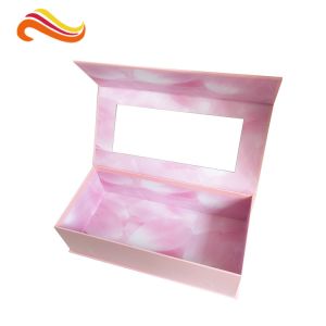 Magnetic Closure Custom Paper Packaging Box Matt Lamination Printing With Window