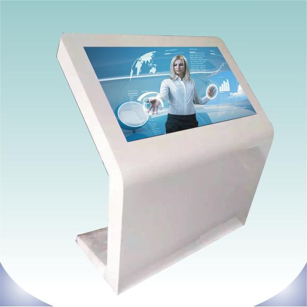 Large Screen Touch Screen Digital Signage Landscape Standing Black Color For