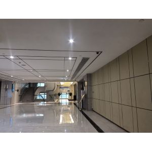 Hotel Banque Hall 2/2/0.5mm Microperforated Wood Panels MDF Ceiling Tiles