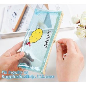 promotion zipper pencil bag, Waterproof and shockpfoof Triangular pencil bag