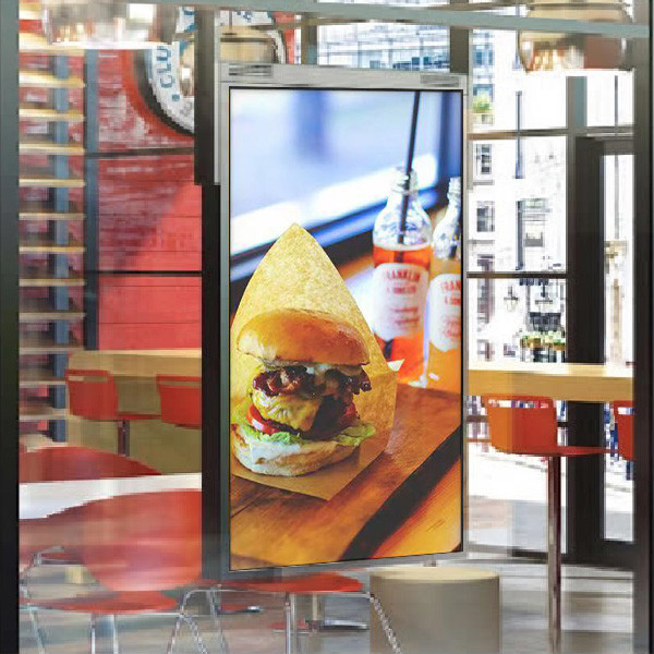 Quality 55 Inch Double Sided Digital Signage Screens Window Sunlight 1920x1080 wholesale