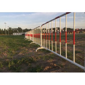 China Powder Coating Crowd Control Barriers , Road Construction Barriers on sale