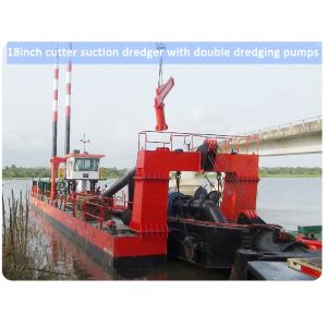 Cheap 18 Inch 450mm Sea Sand Dredger Vessel For Dredging With Suction Cutter Crown And CCS Certification for sale