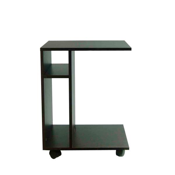 Quality Movable Wheels Wooden Occasional Tables Three Shelves Storage For Snacks / Drink wholesale