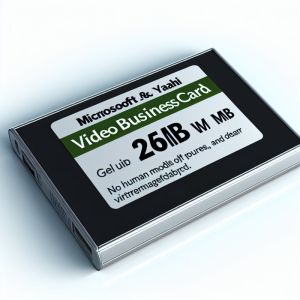 Revolutionize Your B2B Strategy with 256MB Memory Video Business Cards