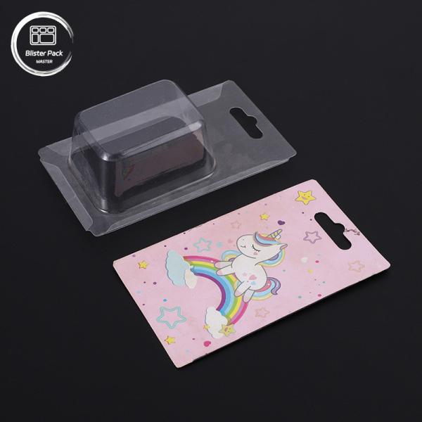 Custom PVC Slide Card Custom Blister Packs Insert Packaging With Paper Card For