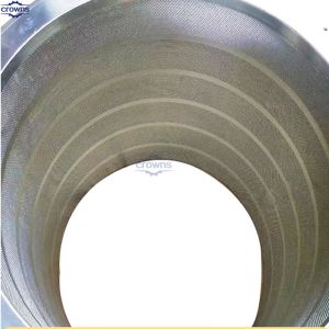 Paper machinery spare parts pressure inflow screen basket used for pressure