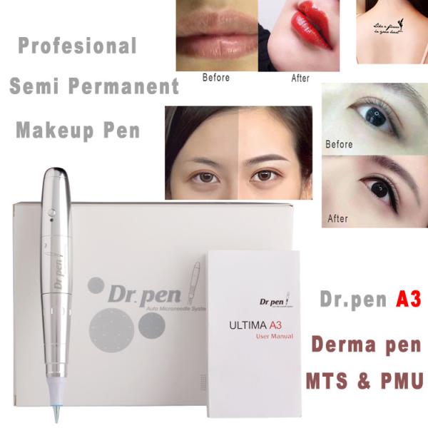 Dr Pen A3 Vibrating Skin Nano Needle Cartridge Makeup Machines Dermapen Electrical Needle Meso Pen Eyebrow Tattoo