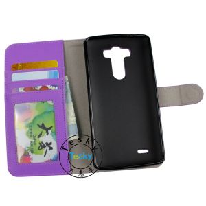 protective pu case for LG G3 flip open pu leather case /holder slots