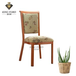 8cm Foam Seat Modern Imitated Wood Chair Timber Look Finish