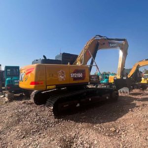 SANY SY215C Middle Used Crawler Excavator 1.4m3 Bucket Capacity