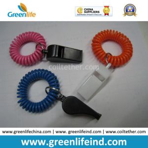 Customized Plastic Wrist Key Chain Coiled Retainer