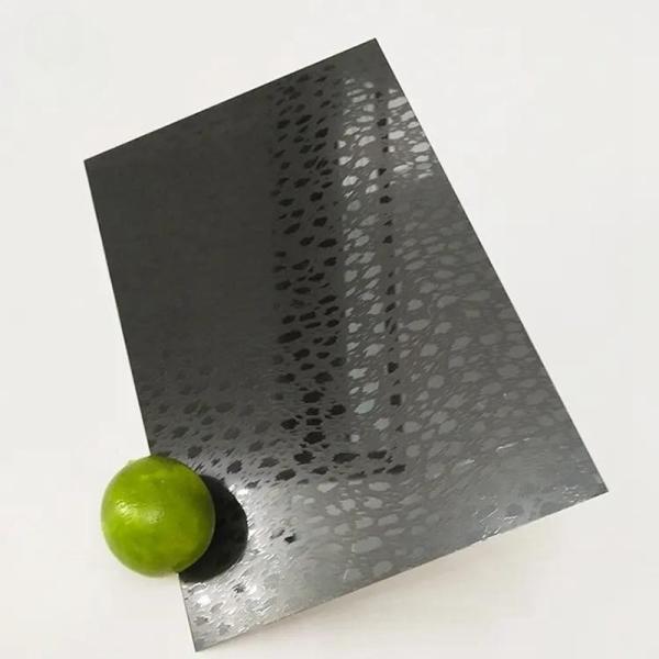 Quality Decorative Etched Stainless Steel Sheet 316l 410 SS Plate Customized Pattern wholesale