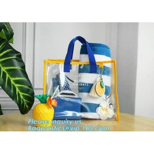 Custom Women Men Lady Single Clear Waterproof PVC Shoulder Bag, Sling Shoulder