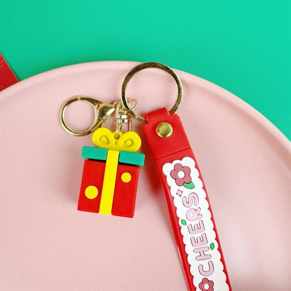 Soft Purse Keychain And Cute Car Keychain Pendant Silicone Stationery Car Key Pendant