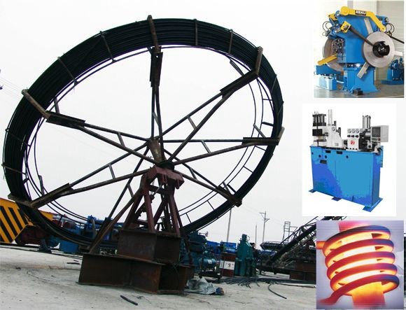 Continuous sucker rod production line for pumping unit ——one production line