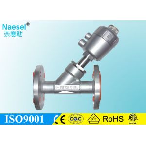 Sus316 Cf8m Angle Seat Valve Piston Actuated Structure Close Slowly Anti Hammer