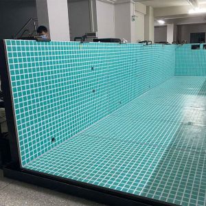 Custom Glass Panel Wall Window Prefab Swimming Pools for Hotel 30 Years Non
