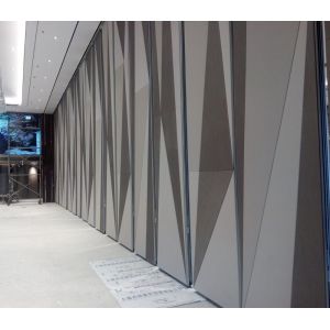 85mm Thickness Sound Proof Folding Partition Walls MDF Finishing Space Saving