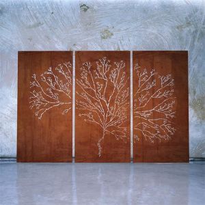 China Laser Cut Tree Of Life Design Metal Screen Corten Steel Decorative Panel on sale
