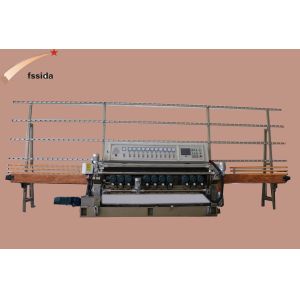 11 Grinding Head Glass Straight Line Beveling Machine Customization Low Consumption