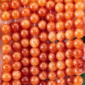 8MM Crystal Darker Red Aventurine Healing Gemsotne Round Loose Beads For