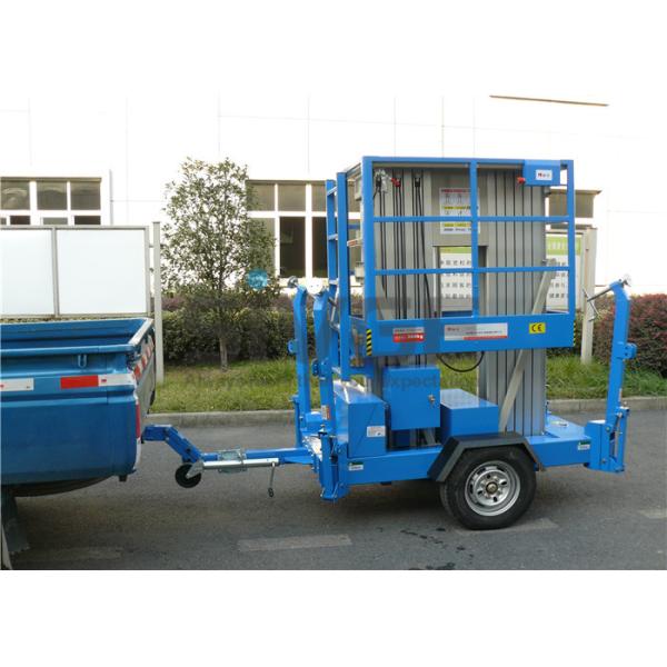 8m Platform Height tow electric aluminum vertical platform lift single mast