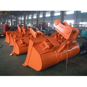 90 Degree Rotating Excavator Bucket Tilting For Mini 5 Ton Excavator boom arm