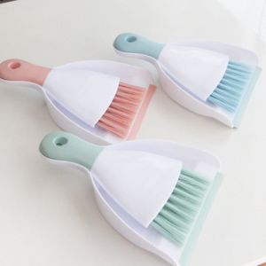 Childrens Plastic Mini Brush And Dustpan Set For Floor Sofa Desk Keyboard And