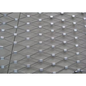 Woven Metal Wire Rope Mesh 0.5m Width Stainless Steel 304 For Balustrade Infill