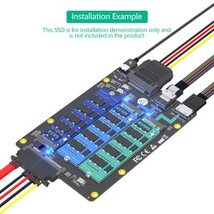3 in 1 Combo M.2(NGFF) NVMe SSD/SATA-Bus SSD to SFF-8611/8612 8654/and SATA
