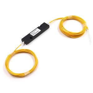 1x2 PLC Fiber Splitter With ABS Module Input Of Output 2.0mm No Connector