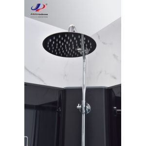 Customizable Shower Room With Matt Black Profile Frame And 4/5mm Tempered Glass