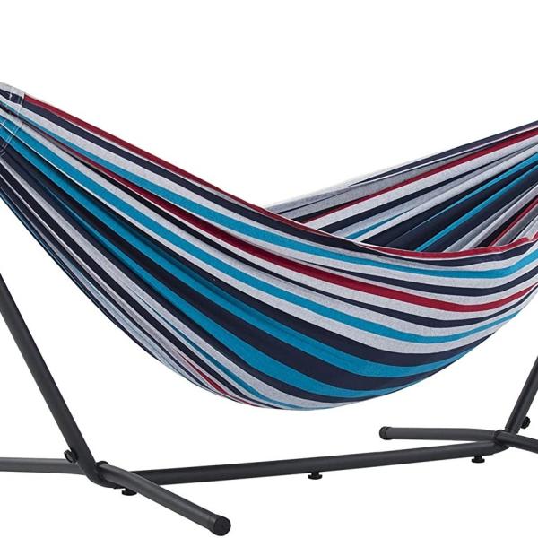 Folding Stainless Steel Canvas Hammock With Stand Your Outdoor Relaxation