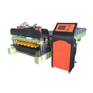 Colored Steel Press Step Tile Roll Forming Machine 0-12m/Min
