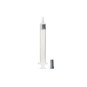 Empty Luer Lock Glass Syringes with Metal or Plastic Plunger for Cosmetic Oil