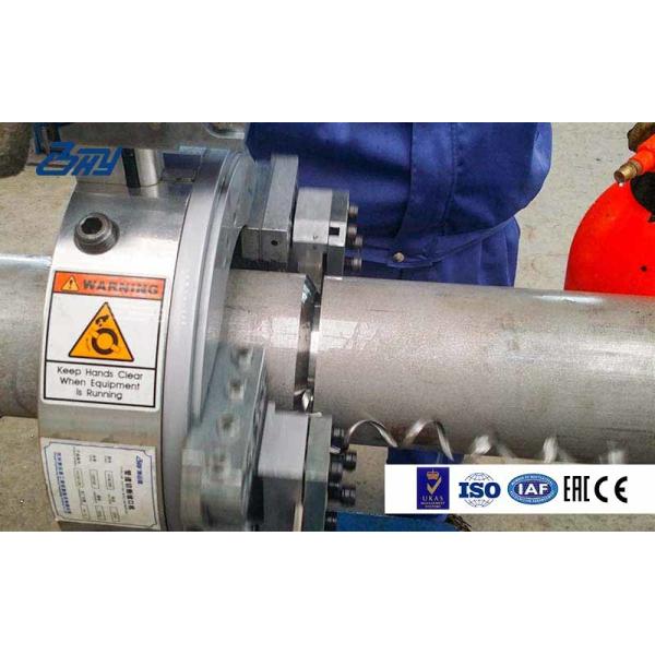 High Efficiency Pneumatic Tube Cutting And Beveling Equipment with Split Frame