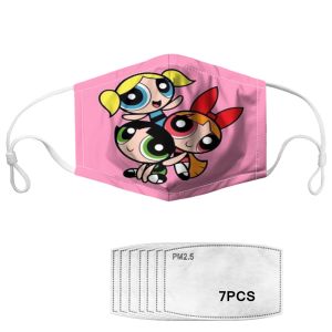 Cartoon Washable Kids Dust Face Mask With PM2.5 filter
