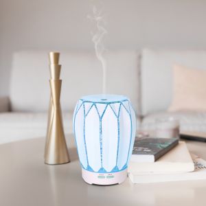 100ml Aromatherapy Diffuser Waterless Nebulizer Essential Oil 3D Glass Diffuser