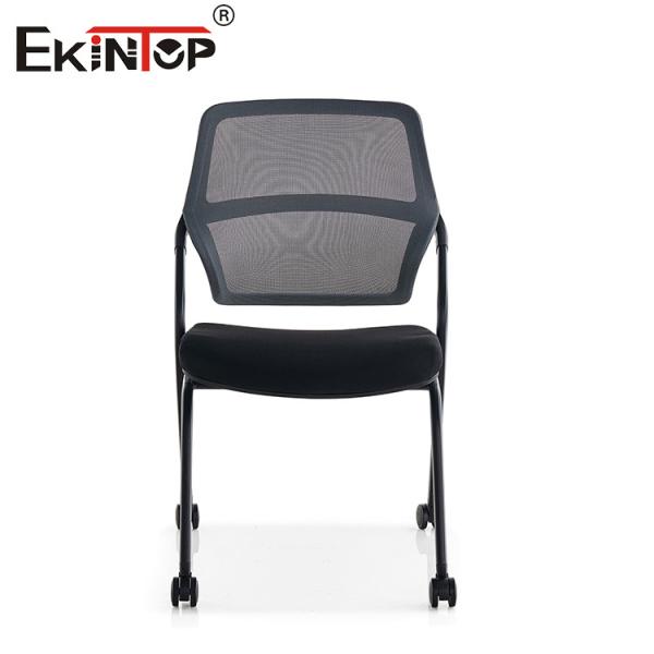 Quality Modern Black Training Chair With Stackable Wheels Molded Memory Foam wholesale