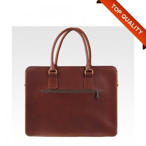 China Messenger Cowhide Hard Art Leather Laptop Sleeve Bags Multi Laptop Carrying Case on sale