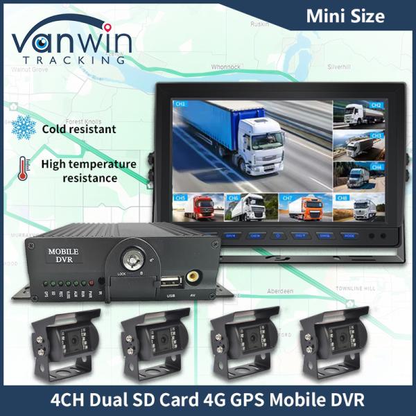 H.265 4CH Full HD Mobile DVR Live Stream Blackbox Recorder 4G Wifi GPS Vehicle