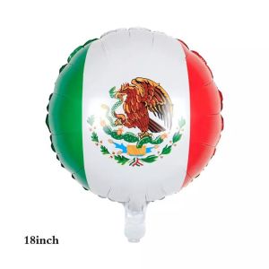 Wholesal 2022 World Cup Nation Flag Customized Pattern Foil Balloons Design 16