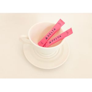 Cheap Pink Paper Wrapped Sugar Stick Condiment Packets Coffee Companion for sale