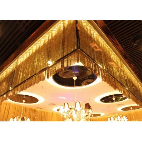 Fashion Brass / Aluminum Alloy Metallic Mesh Fabric Colth Sequin Fabric