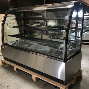 Triple Glazed Refrigerated Pie Pastry Chiller Display Case 23 CU.FT