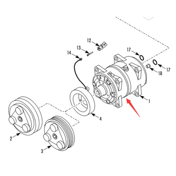 Quality original compressor assembly model 1021118IRM Thermo King RV200 wholesale