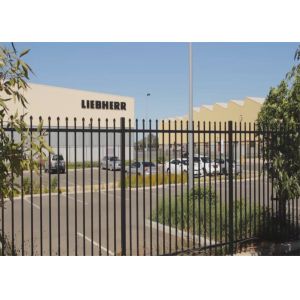 Australia market tubular spear top security Garrison fence / security metal
