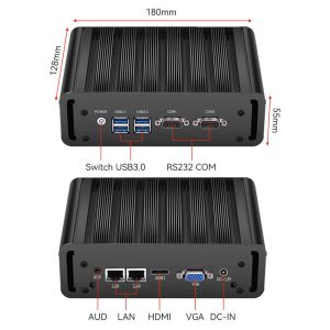 DDR3L 8GB RAM Industrial PC Intel Celeron And Core Processor Dual LAN Fanless PC