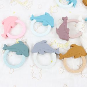 Colorful Silicone Baby Teether With Cartoon Animal Penguin Shape